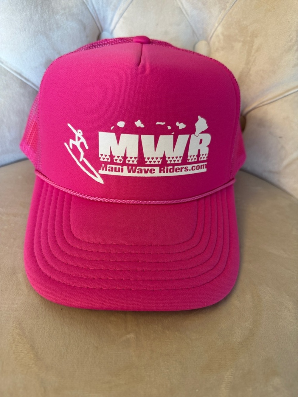 OTTO Hot Pink Mesh Trucker Hat‎